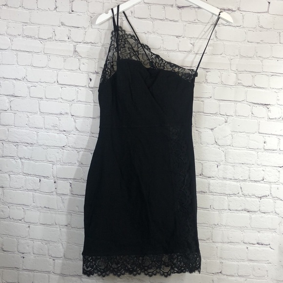 Free people intimate black one shoulder - Picture 1 of 12